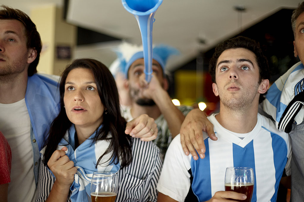 alentando a la selección